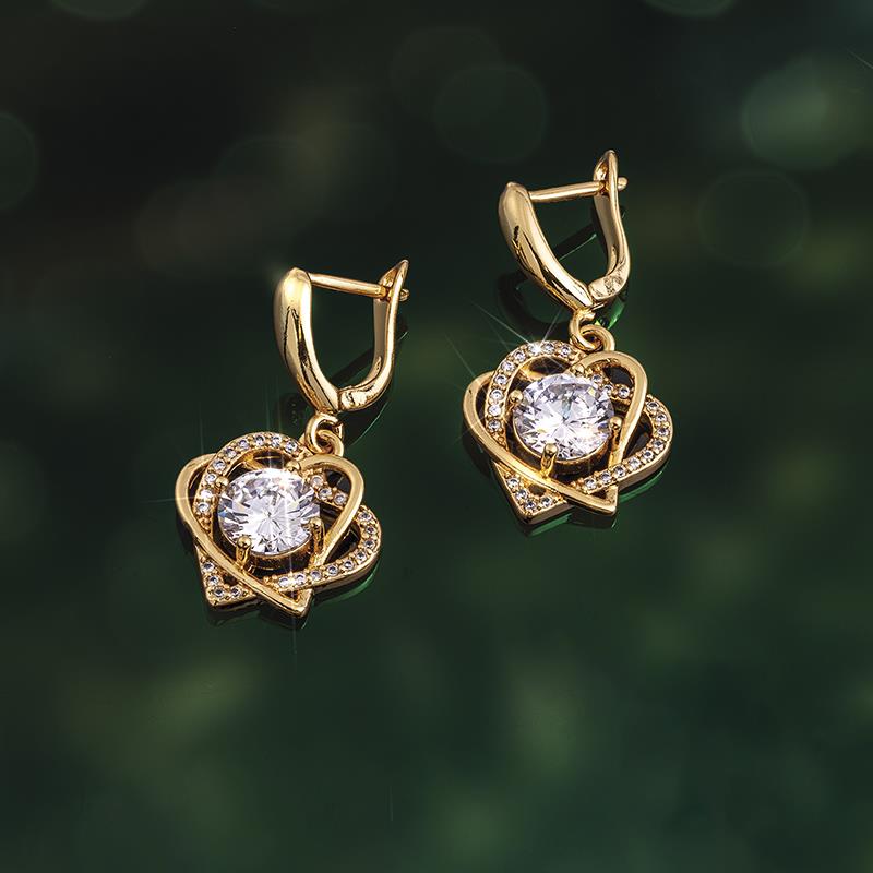 Two Hearts Earrings